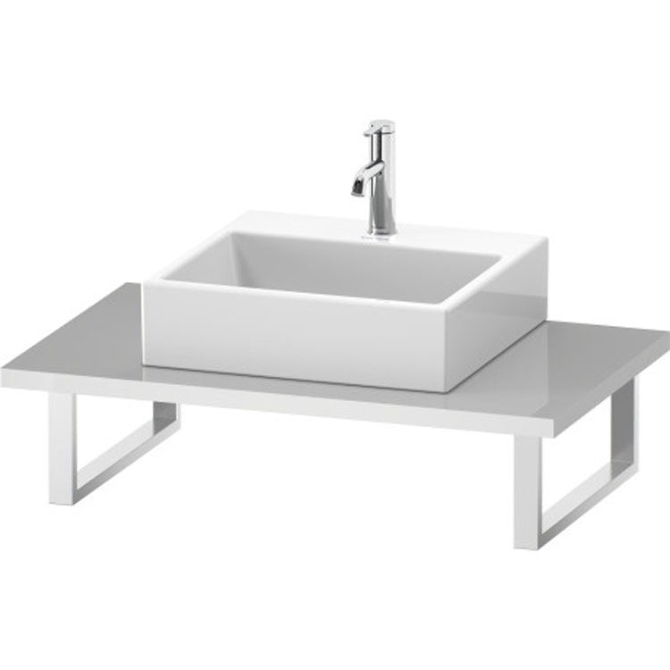 Lavatory Console L-Cube Brushed Oak Single Basin 31-1/2 x 21-5/8 Inch 1-1/8 Inch - Frankwebs