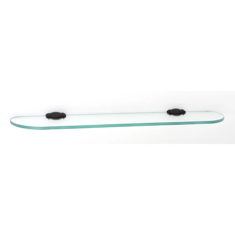 Shelf Charlie's Bath with Brackets Polished Brass 24 Inch Brass/Glass - Frankwebs