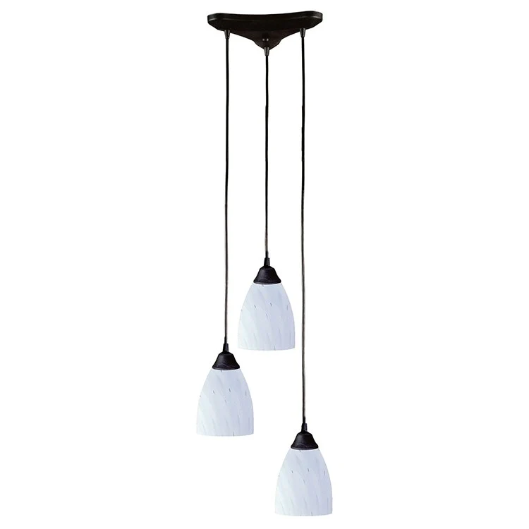 Classico Three-Light Triangular Pan Pendant - Frankwebs