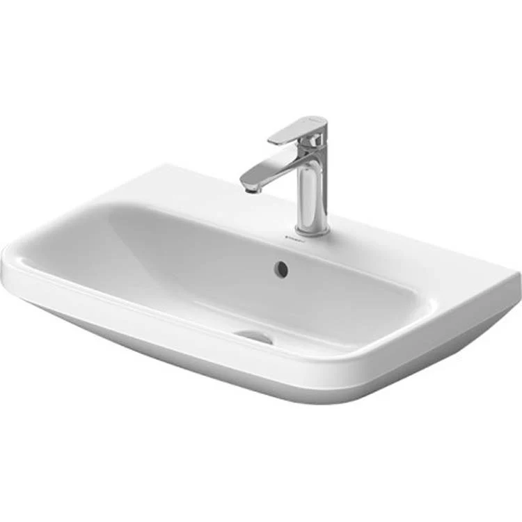 Lavatory Sink DuraStyle Wall Mount with Overflow 25-5/8 x 17-3/8 Inch 7-7/8 Inch Spread Rectangle White 3 Hole - Frankwebs