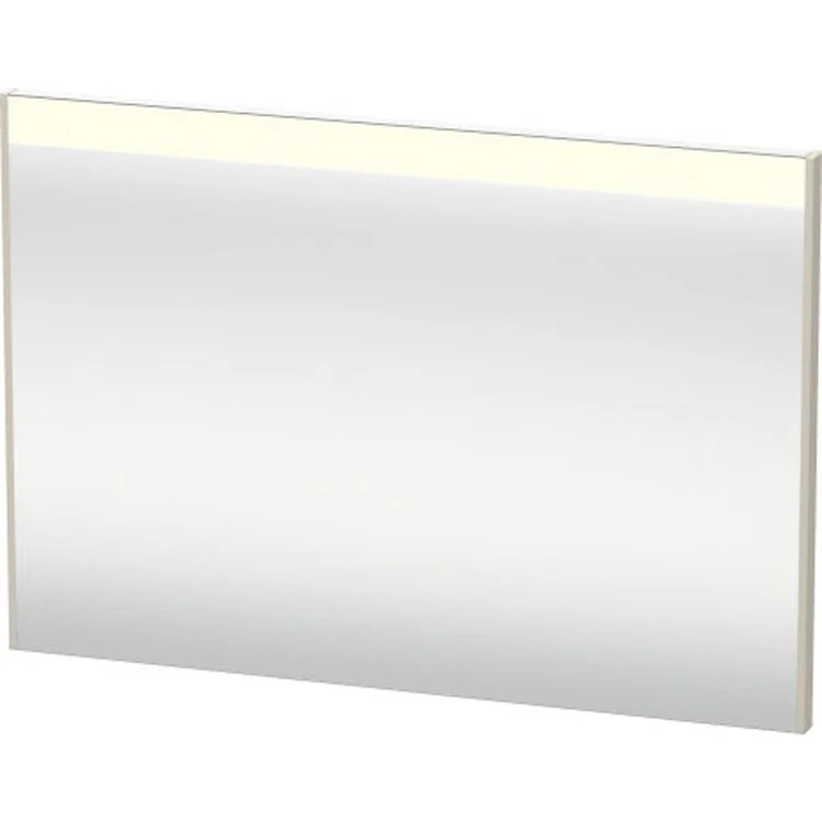 Mirror Brioso 27-1/2 x 40-1/8 Inch Basalt Matte with Lighting Rectangle 1-3/8 Inch - Frankwebs