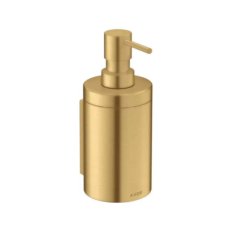 Soap Dispenser Universal Circular Brushed Black Chrome Wall Mount Metal Metal Pump 300 Milliliter - Frankwebs