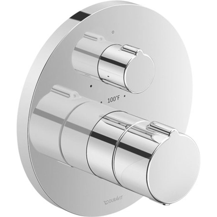 Thermostatic Trim C.1 Round Escutcheon Chrome ADA for Concealed Installation - Frankwebs