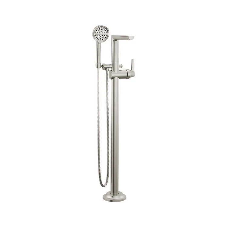 Tub Filler Galeon Freestanding Lumicoat Stainless 40-4/9 Inch - Frankwebs