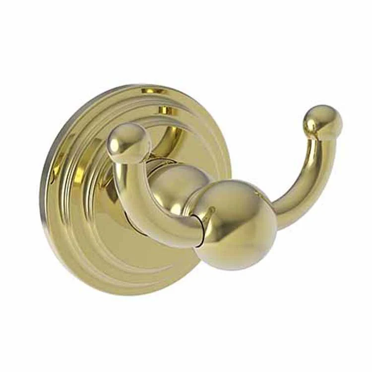Robe Hook Alveston Double Satin Nickel PVD 2-5/9 Inch 2-3/7 Inch Wall Mount Brass - Frankwebs