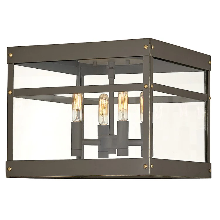 Porter Four-Light Flush Mount Ceiling Fixture - Frankwebs