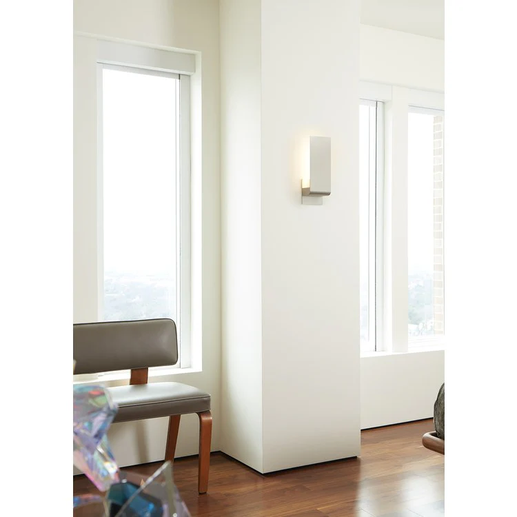 Halo Single-Light Small Wall Sconce - Satin Nickel - Frankwebs