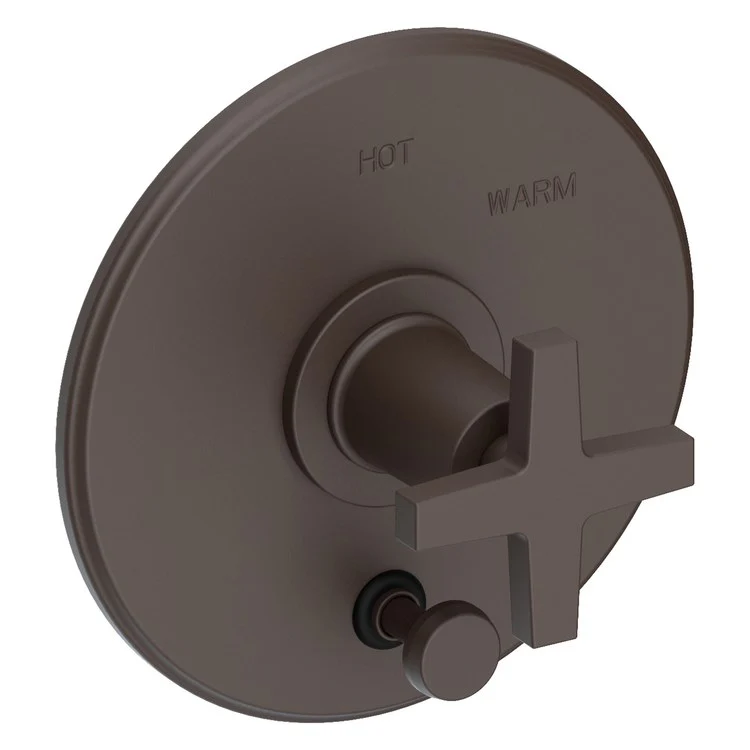 Pressure Balance Valve Trim Dorrance with Diverter Pull Knob 1 Cross Forever Brass PVD ADA Depth 3-1/6 Inch - Frankwebs