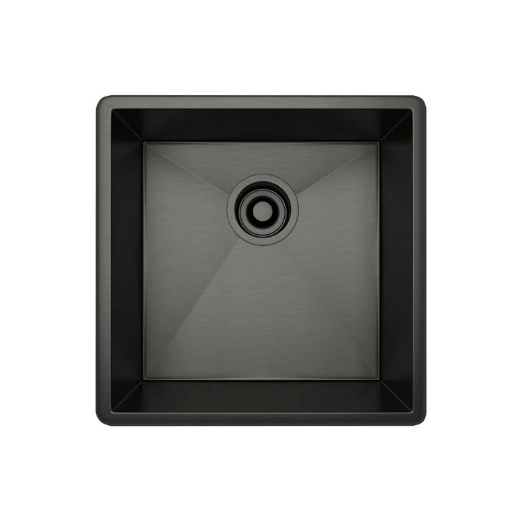 Prep Sink Forze 15 Inch Single Bowl 1 Hole Brushed Stainless Steel Undermount/Drop-In - Frankwebs