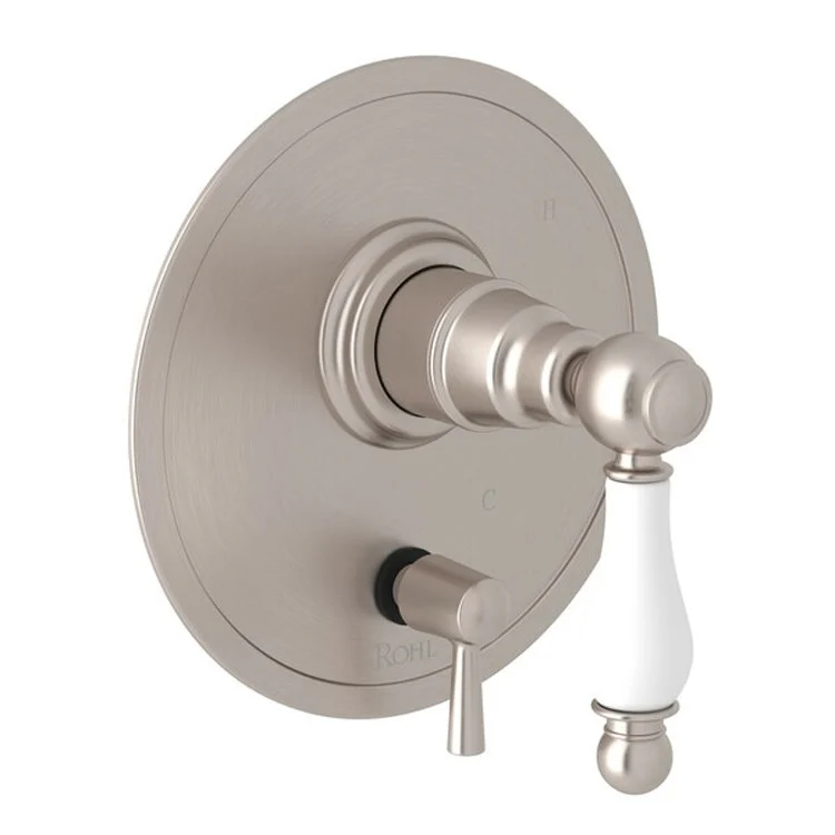 Pressure Balance Valve Trim Arcana with Diverter 1 Ornate Porcelain Lever Polished Chrome 5.5 Gallons per Minute - Frankwebs