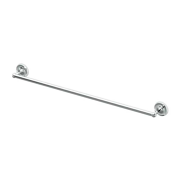 Towel Bar Designer II 30 Inch Chrome Wall Mount Metal - Frankwebs