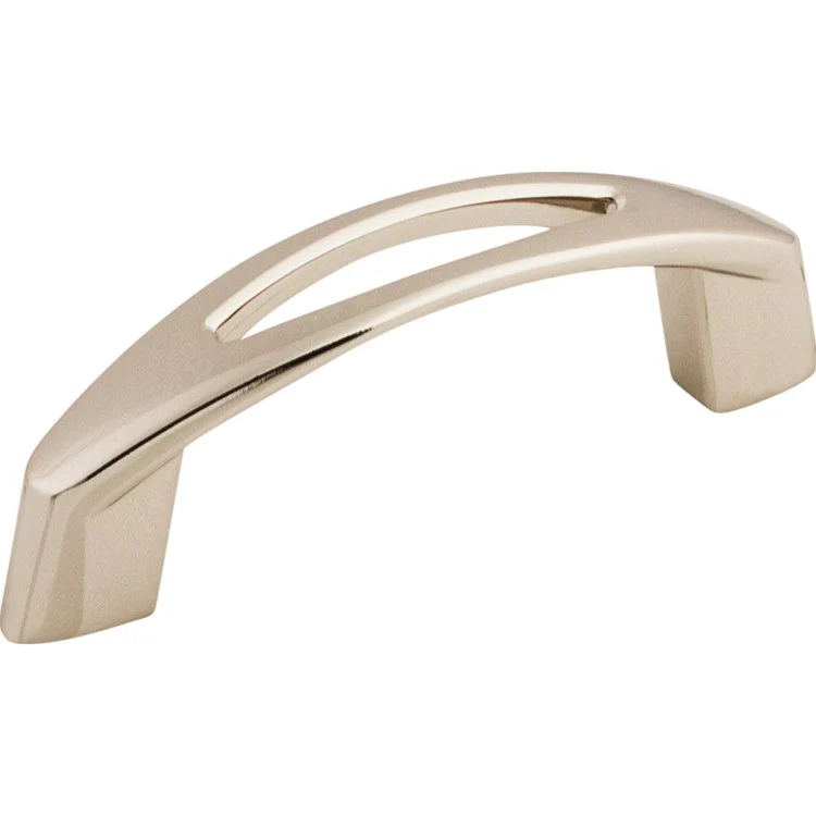 Pull Nouveau Verona D Handle Polished Nickel Zinc Alloy 3 Inch 3-4/7x2/3x1-1/3 Inch - Frankwebs