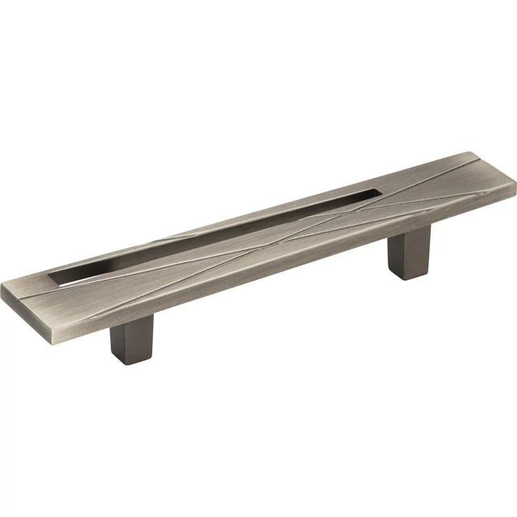 Drawer Pull Atlas Modernist Left Brushed Nickel Zinc Alloy 3 Inch 5 x 1 Inch - Frankwebs