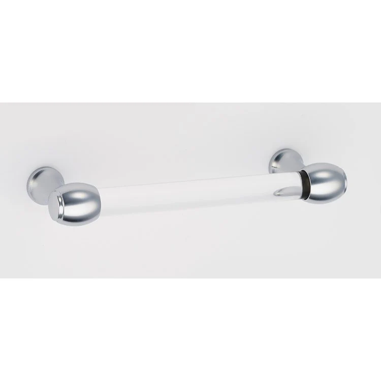 Pull Royale Acrylic Polished Chrome Brass 3-1/2 Inch 4-1/4 Inch 1-3/8 Inch - Frankwebs