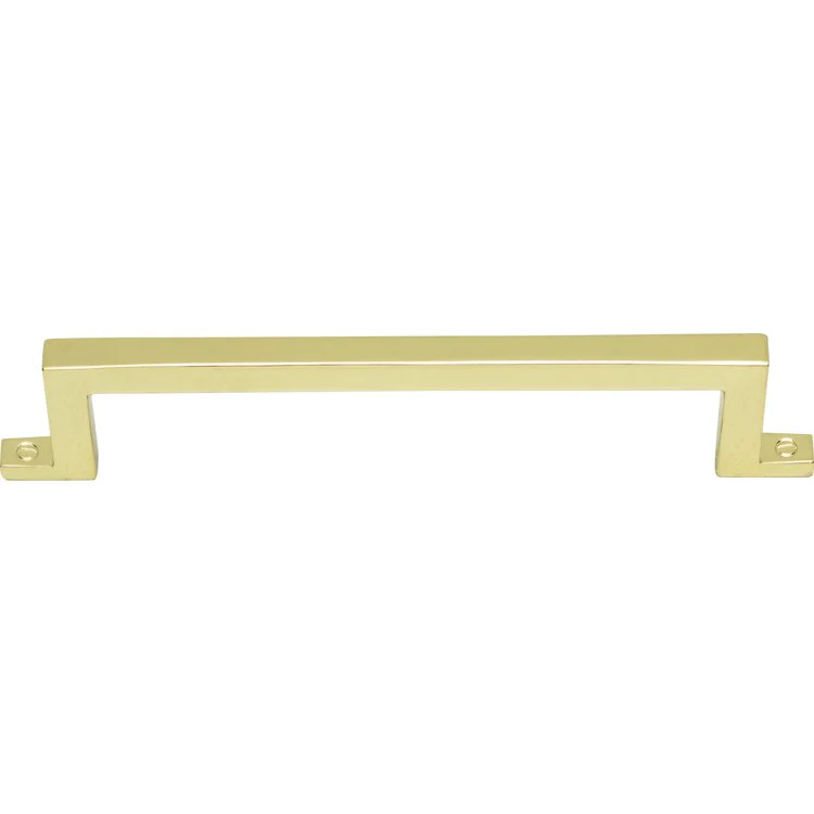 Drawer Pull Atlas Campaign Bar Polished Brass Zinc Alloy 5-1/16 Inch - Frankwebs