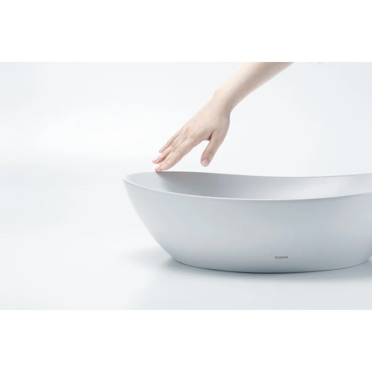 Vessel Kiwami Renesse Asymmetrical Lavatory Clean Matte White Vitreous China 18-1/8 x 15-13/16 x 5-1/8 Inch ADA - Frankwebs