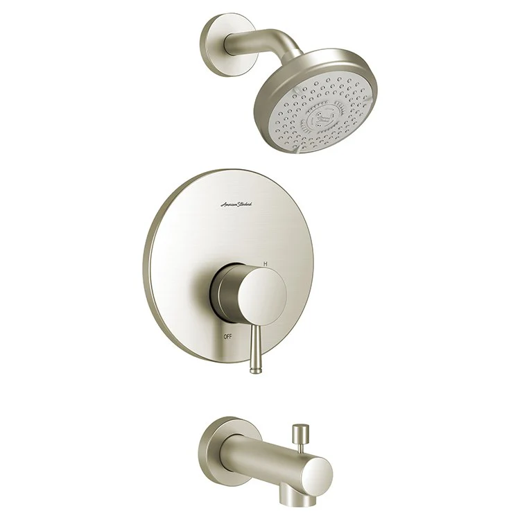 Serin Pressure Balance Tub/Shower Valve Trim with Cartridge and Water-Saving Showerhead - Frankwebs