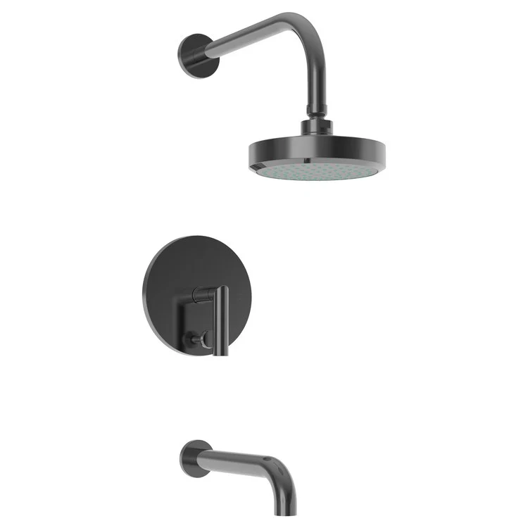 Pavani Pressure Balance Tub/Shower Trim with Lever Handle - Satin Bronze PVD - Frankwebs