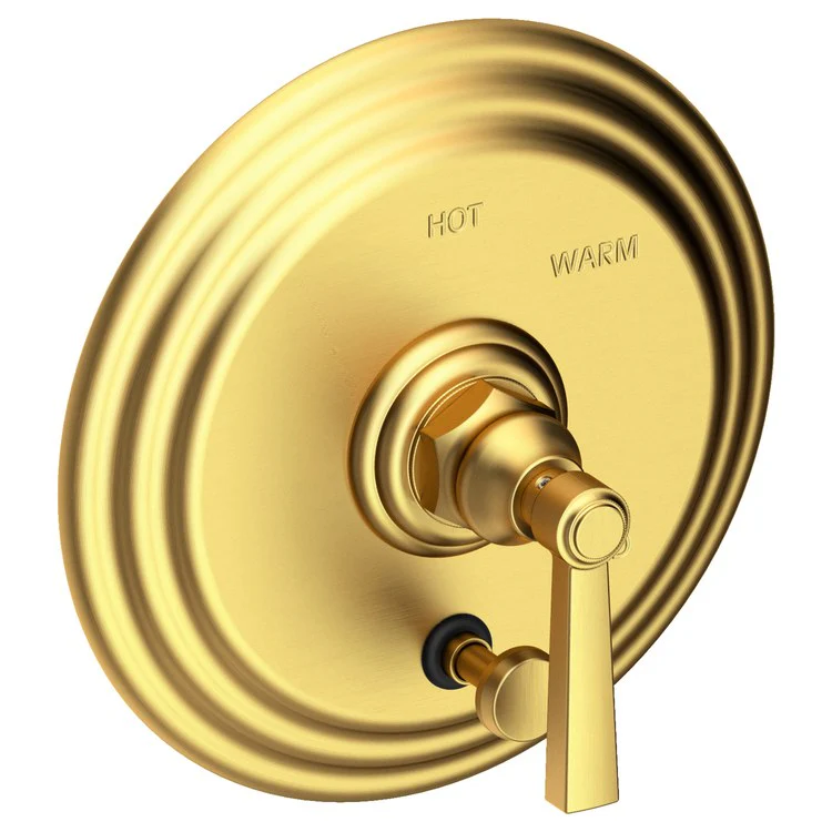 Astor Pressure Balance Tub/Shower Valve Trim Only with Lever Handle - Satin Brass PVD - Frankwebs