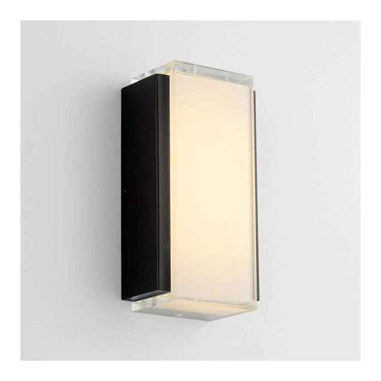 Helio Single-Light Small Outdoor Wall Sconce - Black - Frankwebs