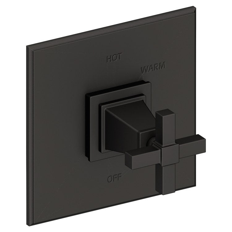 Pressure Balance Valve Trim Malvina Square 1 Cross Polished Chrome ADA Depth 4 Inch - Frankwebs