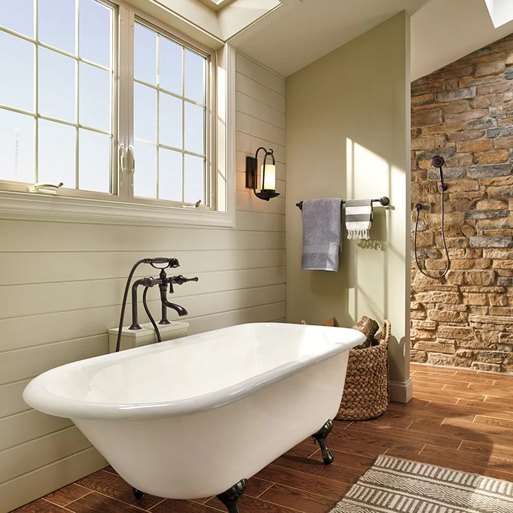 Baliza Two Handle Freestanding/Wall Mount Tub Filler with Handshower - Frankwebs