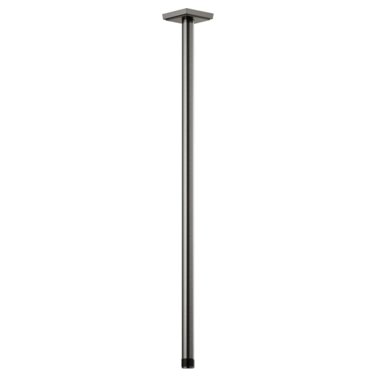 Shower Arm Universal Showering with Square Flange Brilliance Black Onyx 24 Inch 1/2 IN NPT Brass Ceiling Mount - Frankwebs