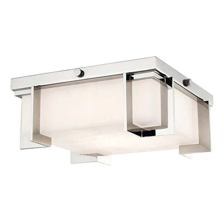 Delmar Single-Light LED Large Flush Mount Ceiling Fixture - Frankwebs