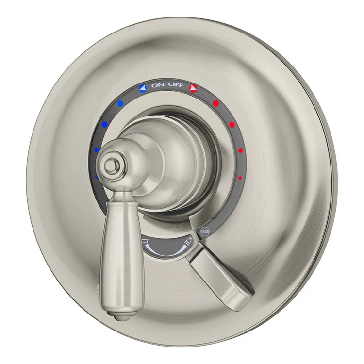 Shower Valve Trim Allura for Test Cap Valve 1 Lever Satin Nickel ADA for S161/162 Series Temptrol VersaFlex Shower Valve - Frankwebs