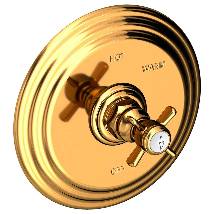 Pressure Balance Valve Trim Fairfield Round 1 Cross English Bronze ADA Depth 3-4/5 Inch - Frankwebs