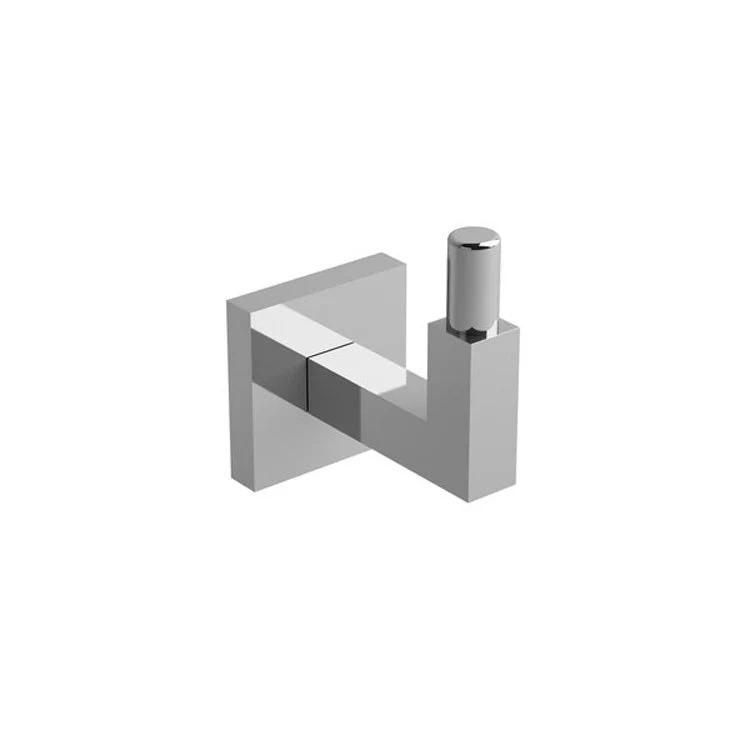 Robe Hook Kubik Chrome 3-1/8 Inch 2-3/4 Inch Zinc - Frankwebs