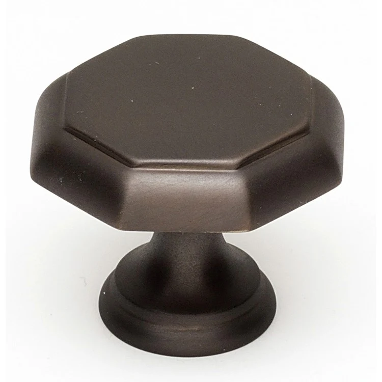 Knob II Collection Hexagon Chocolate Bronze Brass 1-3/8 Inch 1-1/8 Inch 3/4 Inch - Frankwebs