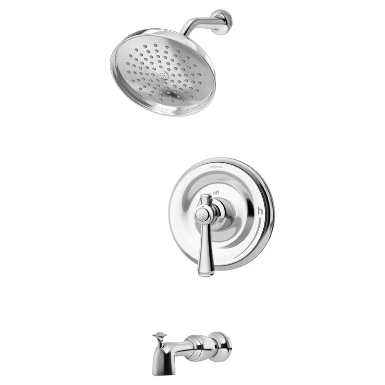 Tub and Shower Trim Degas Round 1 Lever Polished Chrome ADA 1.5 Gallons per Minute - Frankwebs