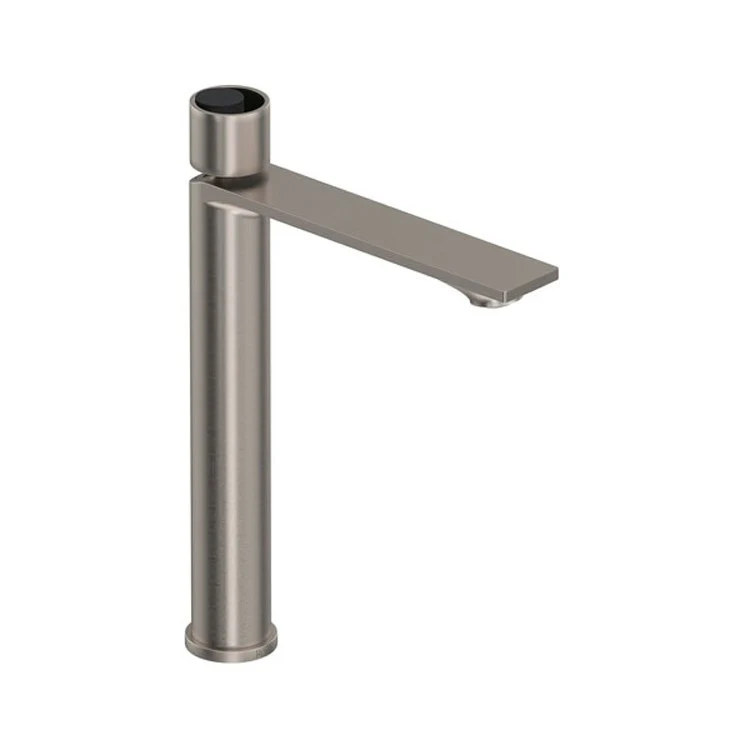 Lavatory Faucet Eclissi 1 Circular Satin Nickel/Matte Black 1.2 Gallons per Minute Tall Spout 9-59/64 Inch - Frankwebs