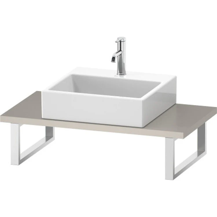 Lavatory Console L-Cube Mediterranean Oak Single Basin Compact 31-1/2 x 18-7/8 Inch 1-1/8 Inch - Frankwebs