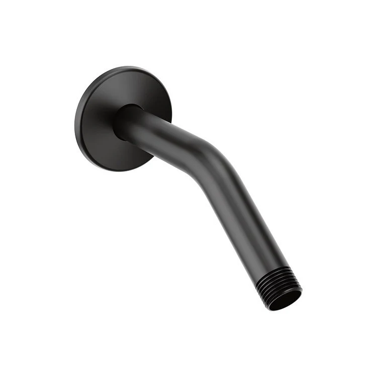 Shower Arm Matte Black 7-1/2 Inch 1/2 Inch IPS - Frankwebs