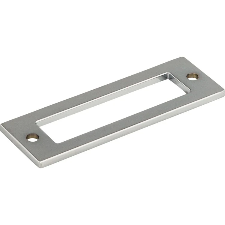 Pull Backplate Lynwood Hollin Rectangle Polished Chrome 3 Inch 1 Hole Zinc Alloy - Frankwebs