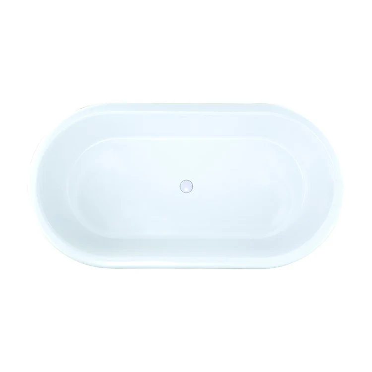 Soaking Tub Metro Collection Tribeca 68 x 35 Inch Freestanding Tub Only Center Biscuit Hydroluxe SS - Frankwebs
