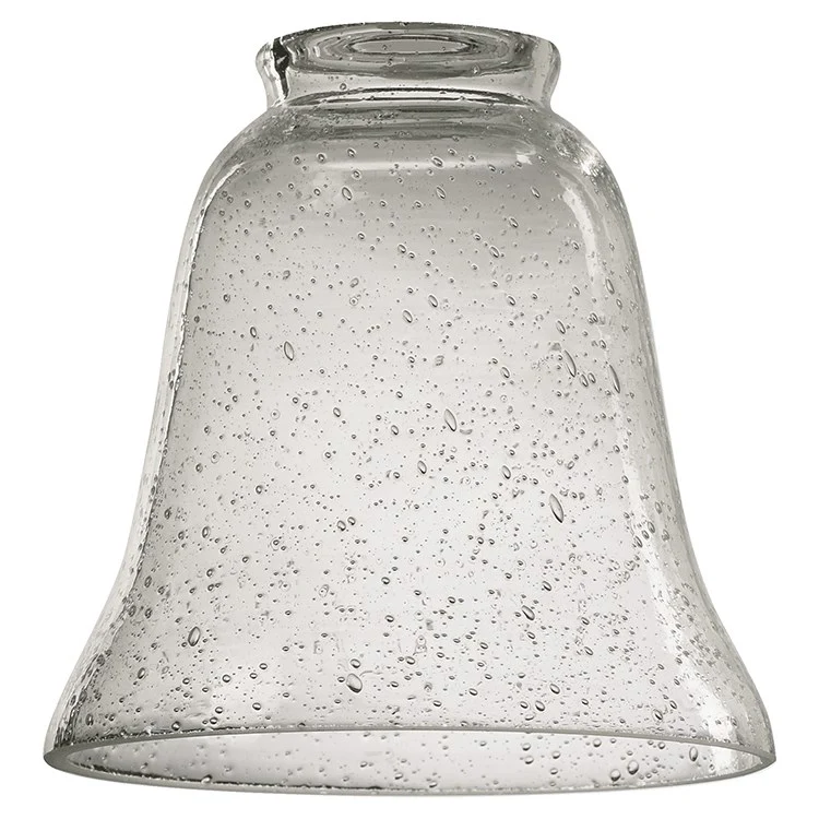 Replacement Clear Seeded Glass Bell Shade with 2.25