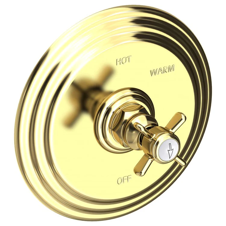 Pressure Balance Valve Trim Fairfield Round 1 Cross English Bronze ADA Depth 3-4/5 Inch - Frankwebs