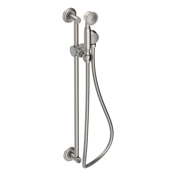 Handshower Set Tub and Shower with Slidebar Matte White 1 Function 1.8 Gallons per Minute - Frankwebs