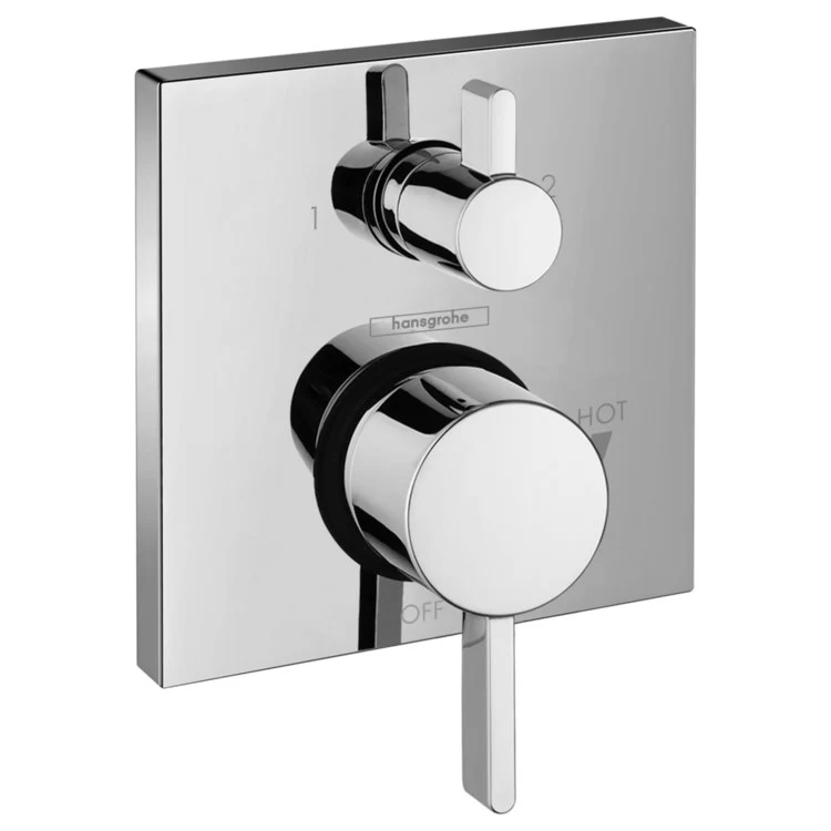 Pressure Balance Valve Trim Ecostat with Diverter 2 Lever Chrome ADA 4.5 Gallons per Minute - Frankwebs