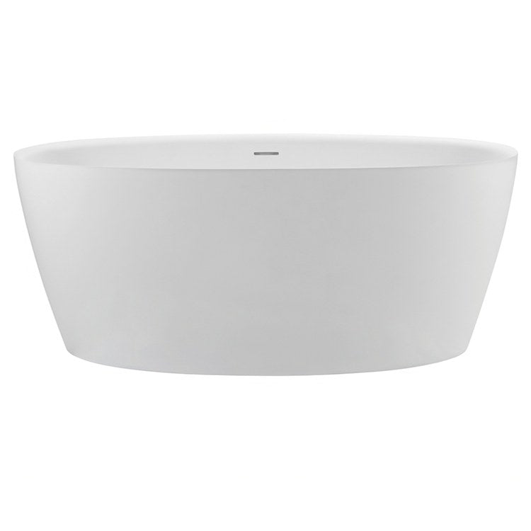 Air Tub Elena 58 x 32 Inch Freestanding Air Bath Half Rolled Rim Center White Gloss Oval Sculpturestone 75 Gallons 23 Inch - Frankwebs