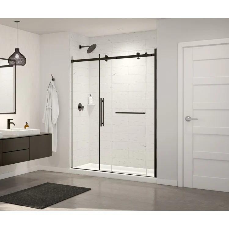 Shower Wall Kit Modern 6x24 Inch Tile Subway Pattern 32 x 62 Inch Carrara Swanstone - Frankwebs
