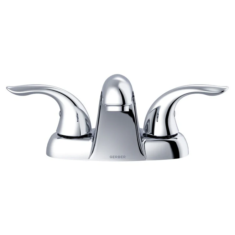 Lavatory Faucet Viper Centerset 4 Inch Spread 2 Lever ADA Chrome 1.2 Gallons per Minute Metal Touch Down - Frankwebs