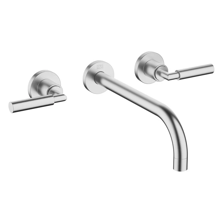 Lavatory Faucet TARA Wall Mount Mixer 2 Lever ADA WaterSense Chrome 1.2 Gallons per Minute Less Drain 3 Hole - Frankwebs