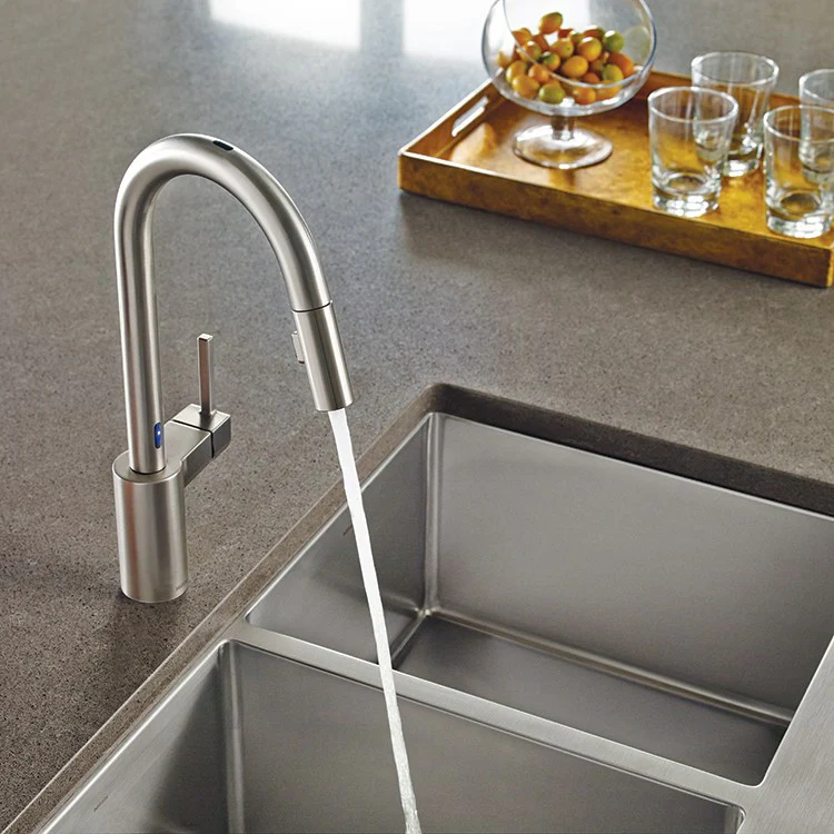 Align Single Handle High Arc Pull Down Kitchen Faucet with MotionSense - Frankwebs