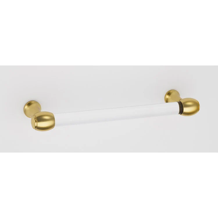 Pull Royale Acrylic Unlacquered Brass 8 Inch 9 Inch 1-3/4 Inch - Frankwebs