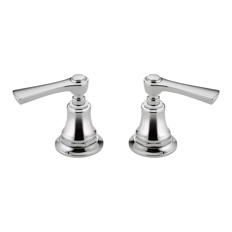 Handle Kit Rook Zinc 2 Lever Brilliance Luxe Gold ADA for Widespread Lavatory and Bidet - Frankwebs