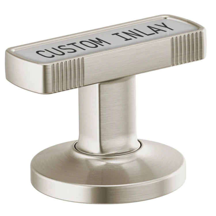 Handle Kit Kintsu Zinc 2 Knob Brilliance Luxe Nickel ADA for Widespread with Custom Inlay - Frankwebs